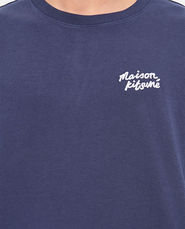 Maison Kitsuné - MAISON KITSUNE HANDWRITING EMBROIDERY OVERSIZE TEE_4