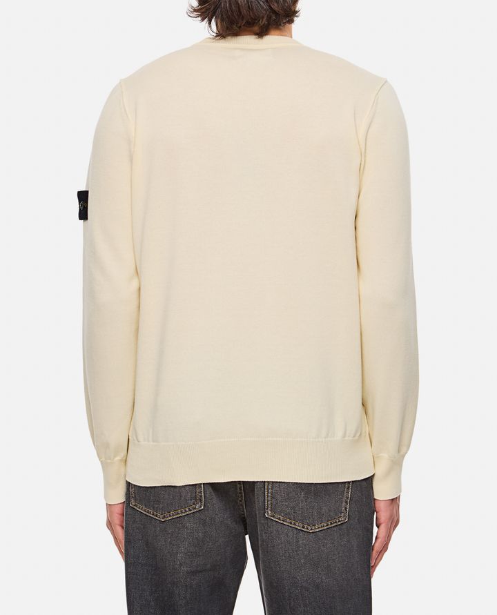 Stone Island - RIBBED CREWNECK SWEATER WITH STITCHING PATTERN_3