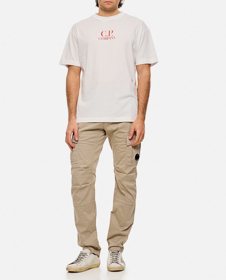 C.p. Company Sateen Stretch Cargo Lens Pants In Brown