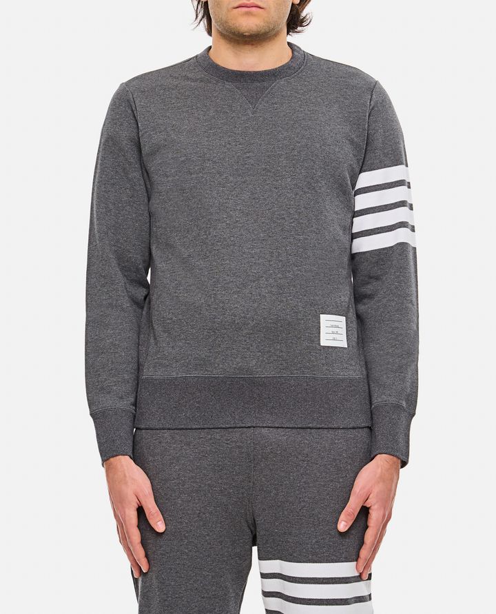 Thom Browne - CLASSIC SWEATSHIRT IN CLASSIC LOOPBACK W/ ENGINEERED 4 BAR_1