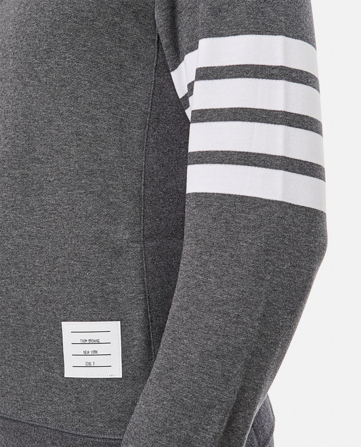 Thom Browne - CLASSIC SWEATSHIRT IN CLASSIC LOOPBACK W/ ENGINEERED 4 BAR_4