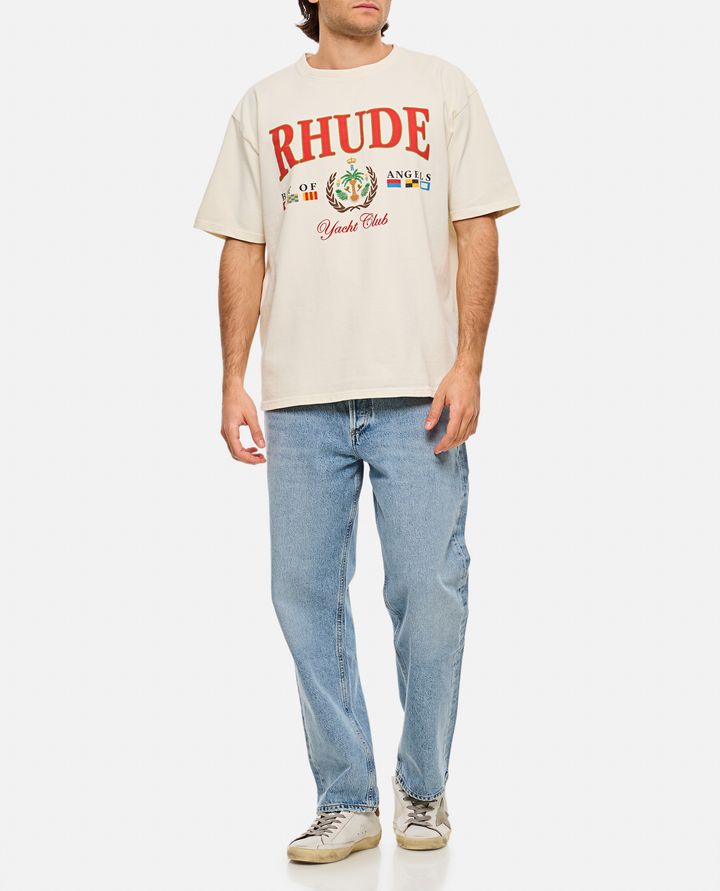 Rhude - WHITE BAY OF ANGELS YACHT T-SHIRT_2