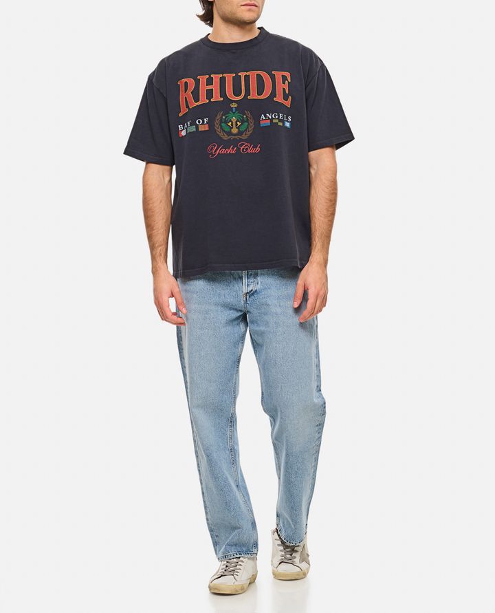 Rhude - BLACK BAY OF ANGELS YACHT T-SHIRT_2