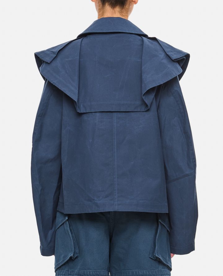 JW Anderson - OVERSIZED COLLAR CROPPED TRENCH JACKET_3