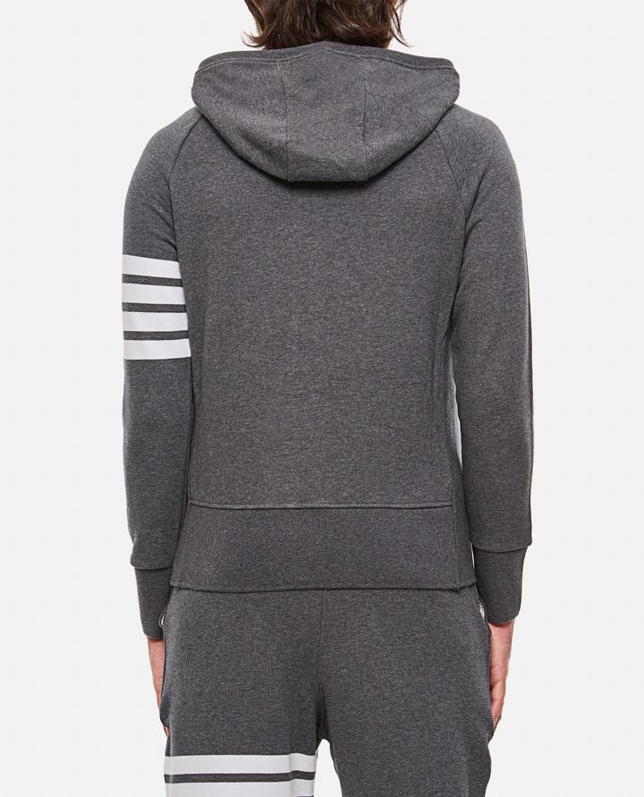 Thom Browne - CLASSIC FULL ZIP HOODIE IN CLASSIC LOOPBACK W/ ENGINEERED 4 BAR_3