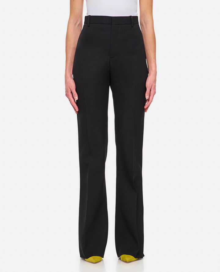 Bottega Veneta - SARTORIAL WOOL TWILL FLARED PANTS_1