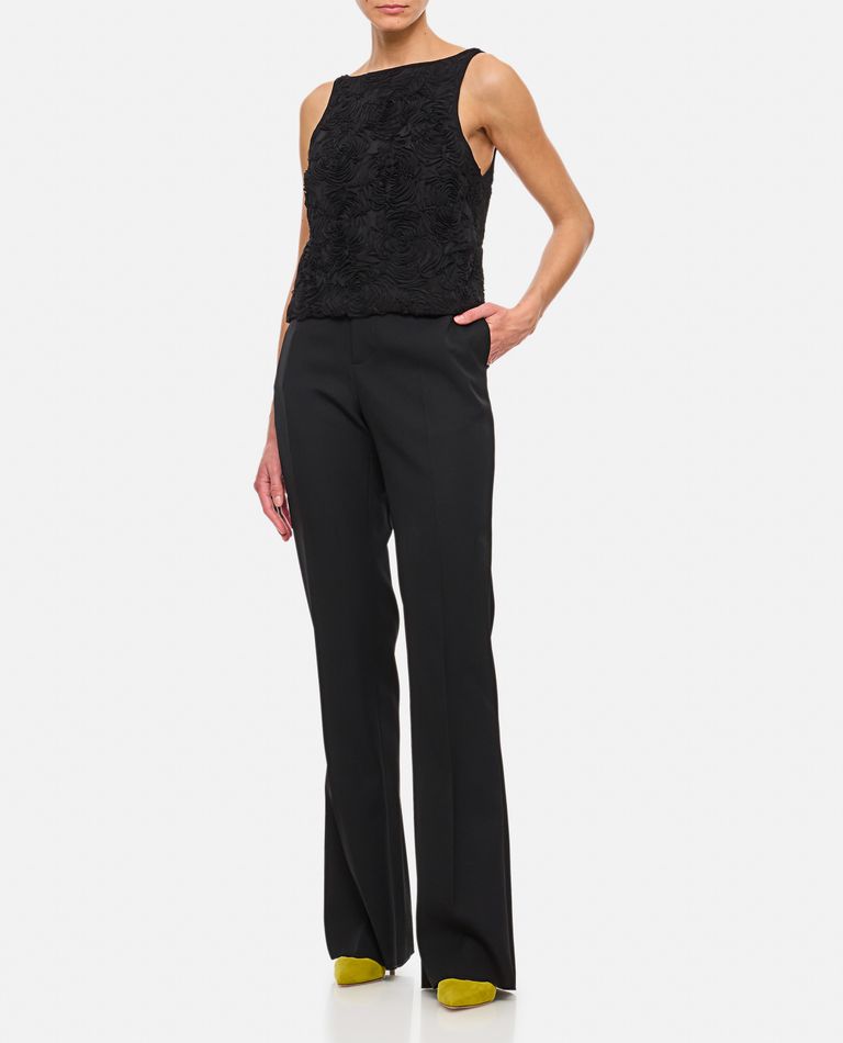 SARTORIAL WOOL TWILL FLARED PANTS for Women - Bottega Veneta
