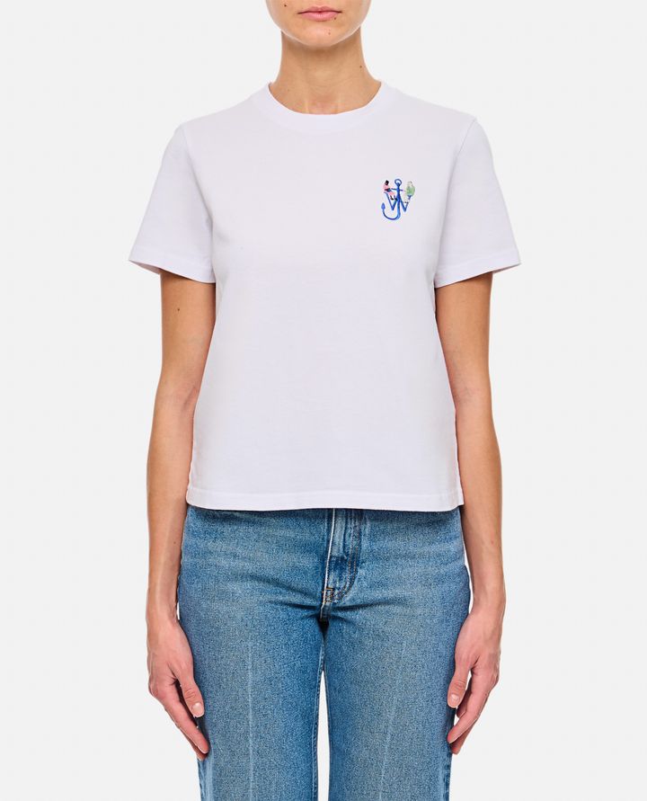 JW Anderson - ANCHOR EMBROIDERY BACK PRINT T-SHIRT_1