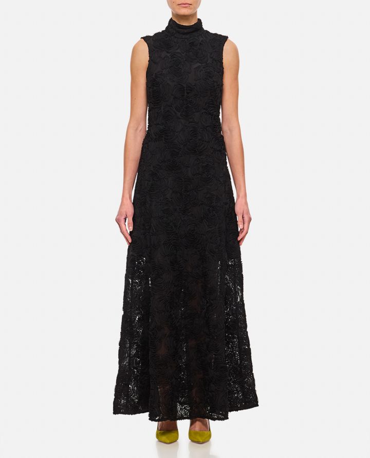 Rotate Birger Christensen - FLOWER MESH MAXI DRESS_1