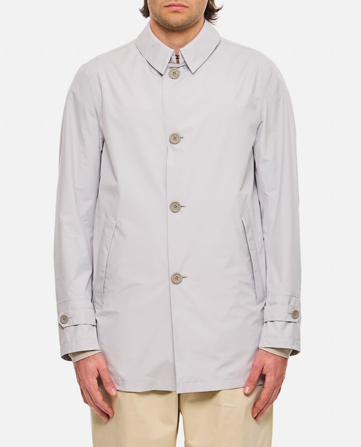 Herno - MEN'S JACKET WITH BUTTON CLOSURE AND INTEGRATED HAT_1