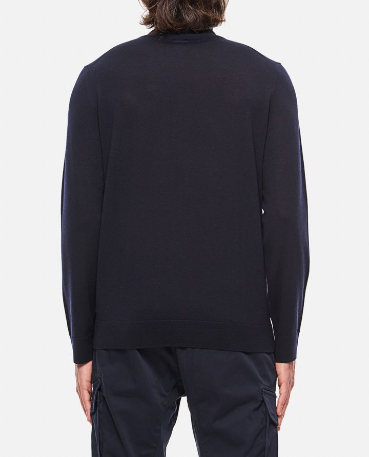 Paul Smith - NAVY WASHABLE MERINO WOOL 'SIGNATURE STRIPE' ZIP CARDIGAN_3