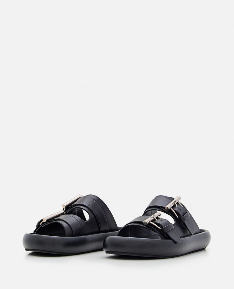 Alexander Mcqueen Rubber Sole Sandals In Black