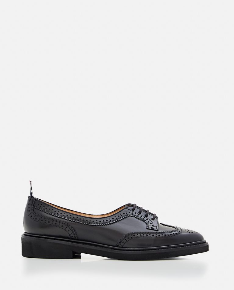 Thom Browne Low Throat Wingtip Brogue In Black