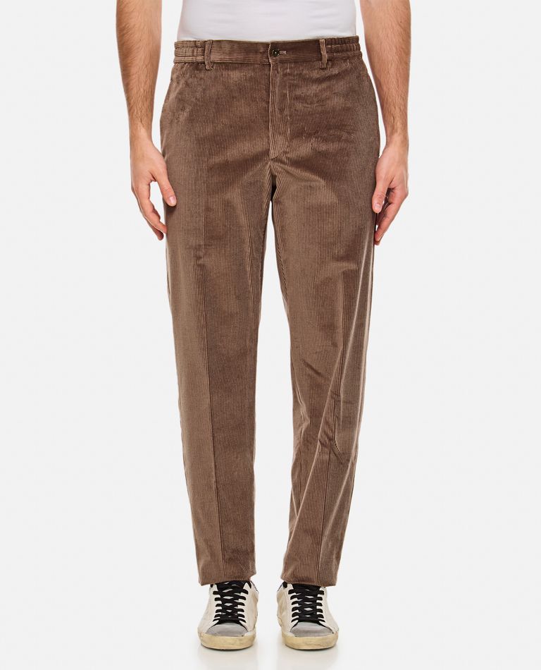 Shop Tagliatore Trousers In Brown