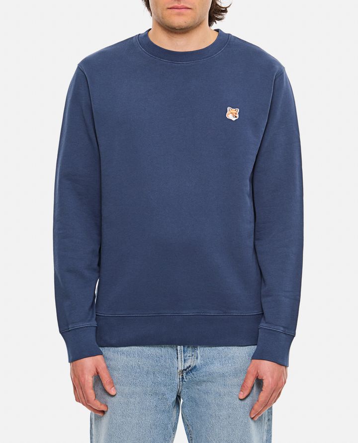 Maison Kitsuné - CREWNECK SWEATSHIRT FOX PATCH_1