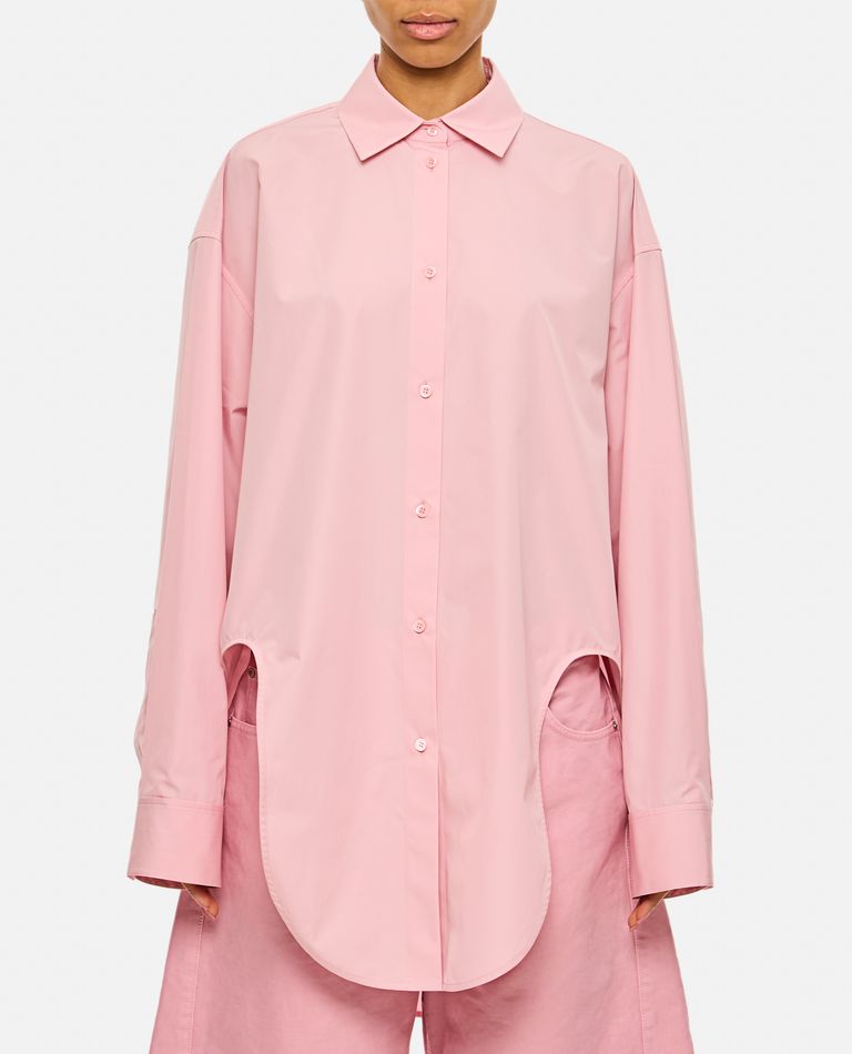 Loewe Women Cotton Shirt In Rose