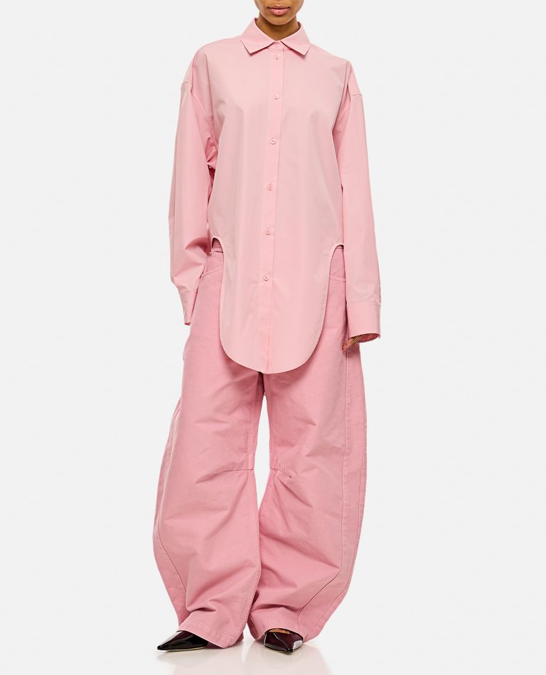 Loewe Women Cotton Shirt In Rose