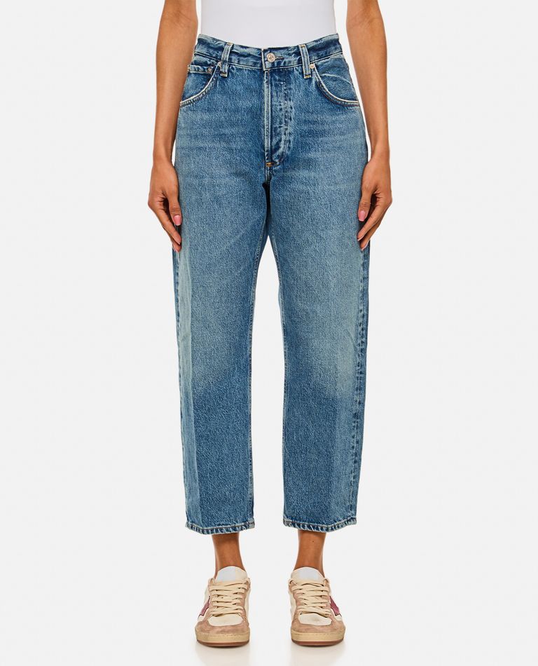 Citizen Of Humanity Denim Trousers With Belt Loops In Blue