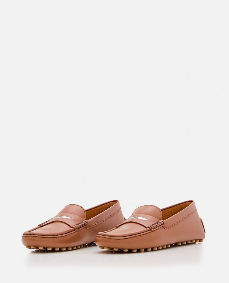 Tod's Gommino Leather Loafers In Brown