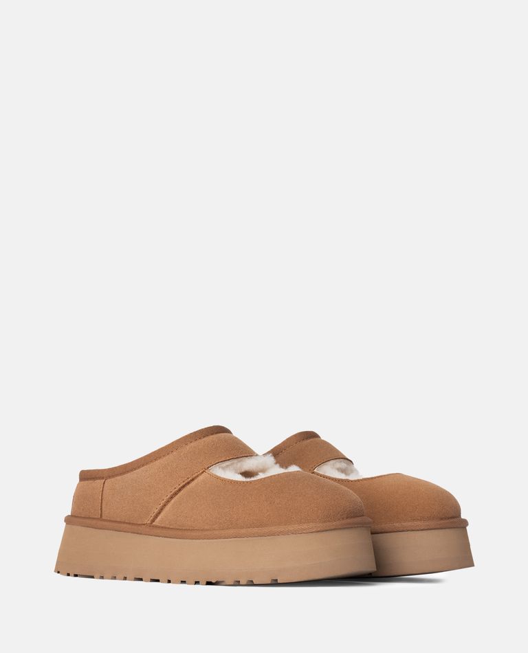 Ugg Slippers Bea In Pelle Scamosciata Cammello Donna In Brown