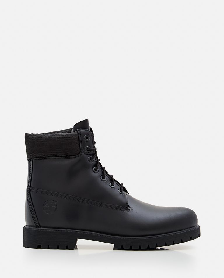 Timberland Heritage 6 Inch Lace Up Waterproof Boot In Black