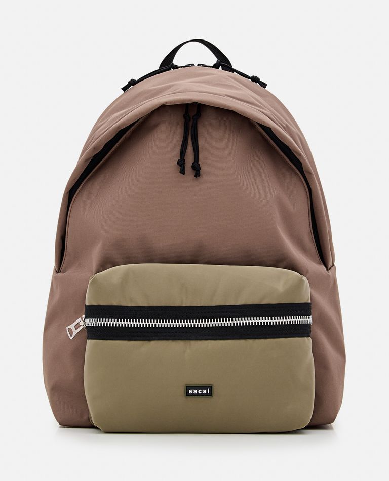 Sacai Pocket Back Pack In Green