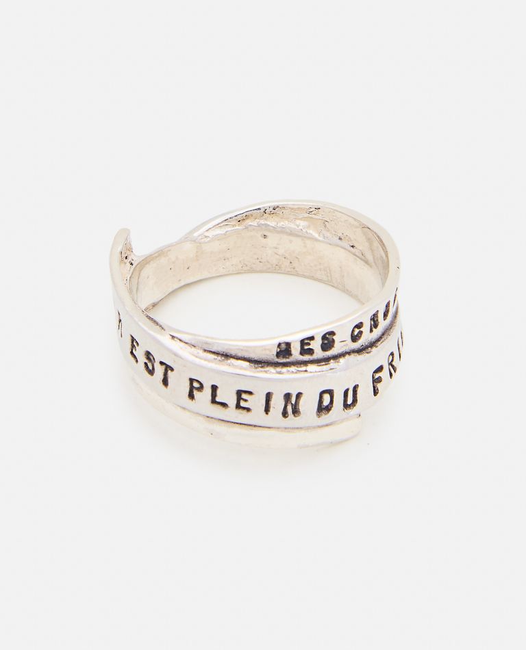 Serge Thoraval Bague "frisson" Baudelaire In Silver