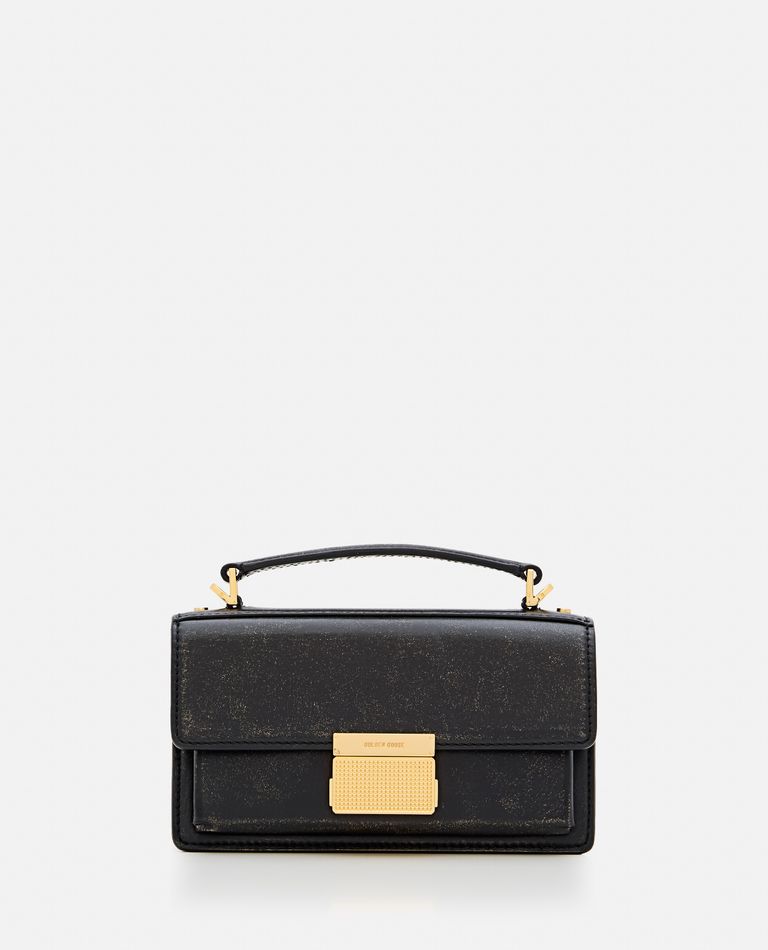 Golden Goose Calf Leather Venezia Tote Bag In Black
