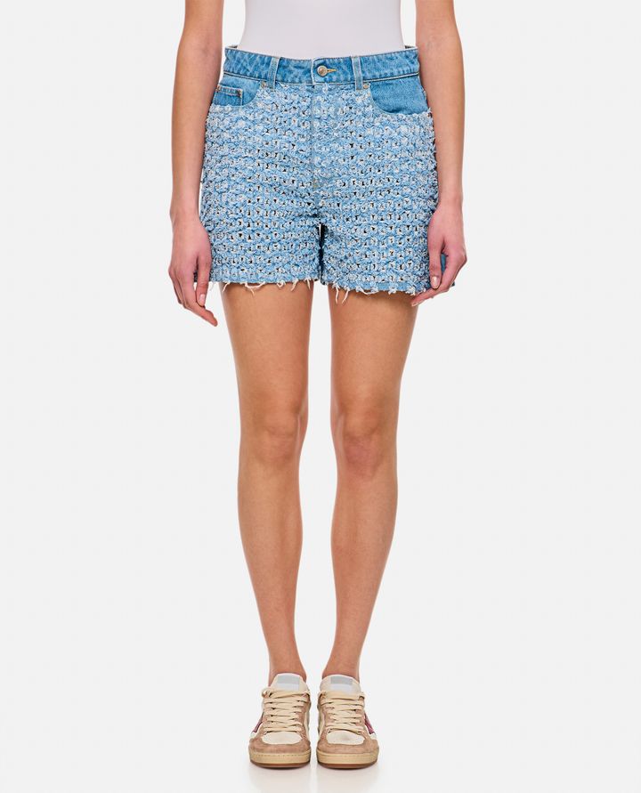 Stella McCartney - BOUCLE DENIM SHORT_1