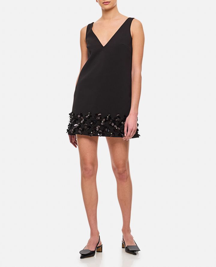 Self-Portrait - CREPE 3D SEQUIN MINI DRESS_2