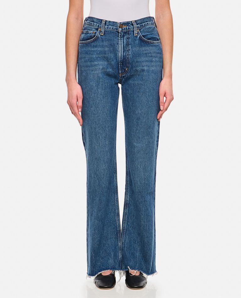 Agolde Leena Flared Jeans In Blue