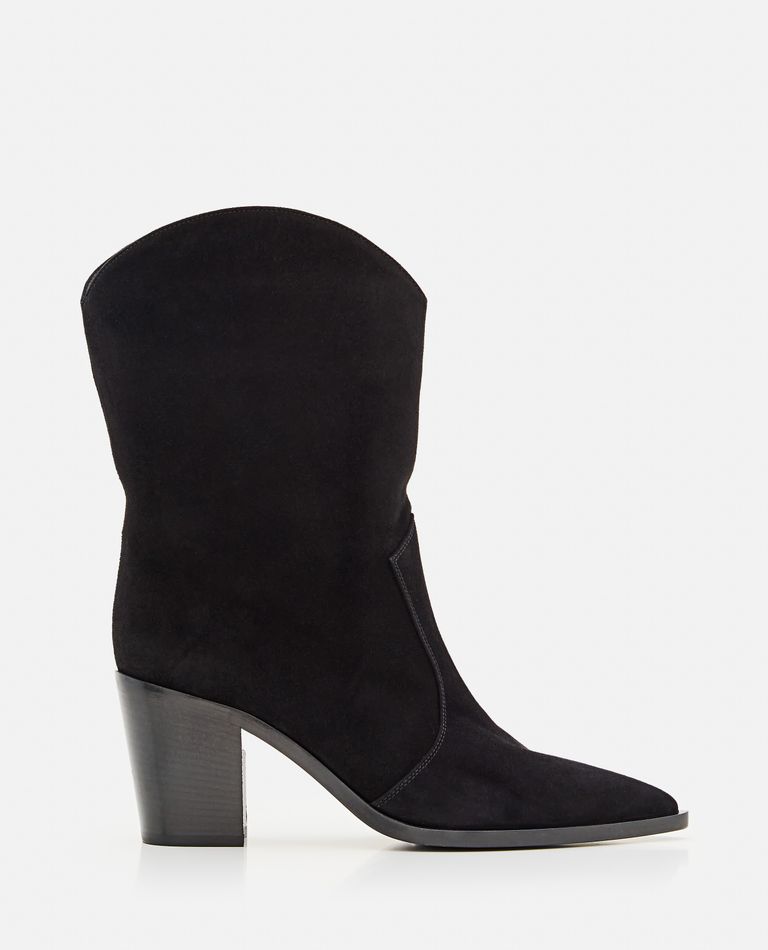 Gianvito Rossi Denver Suede Ankle Boots In Black