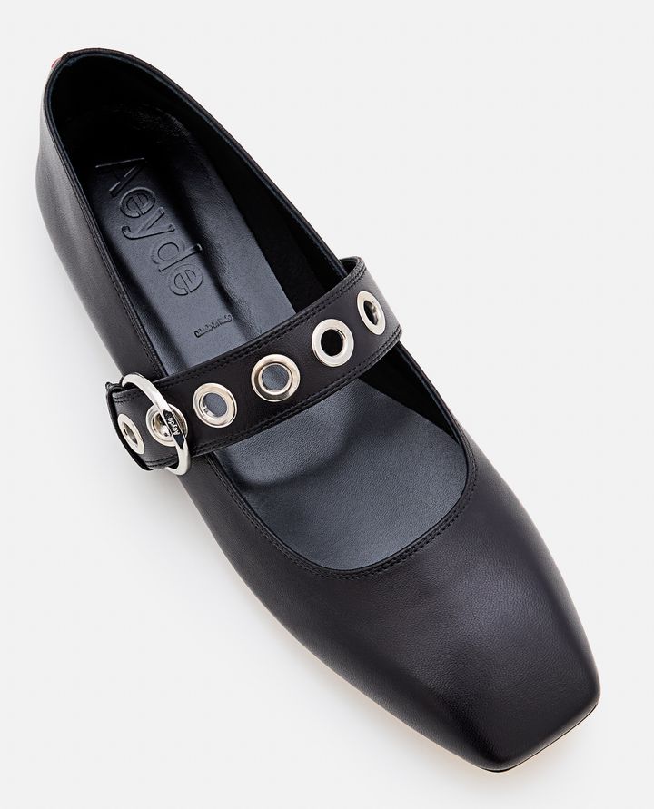 Aeyde - UMA EYELET NAPPA LEATHER BLACK_4