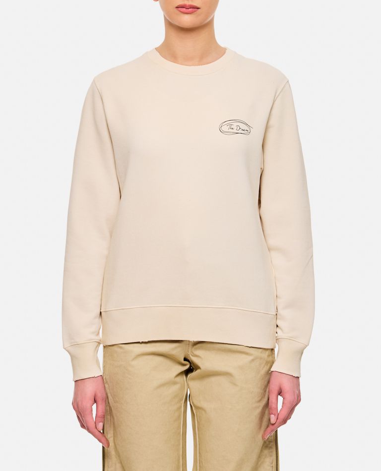 Golden Goose Journey W's Crew Neck Sweatshirt In White