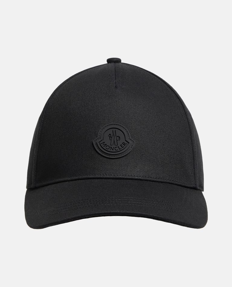 Shop Moncler Baseball Cap In Black