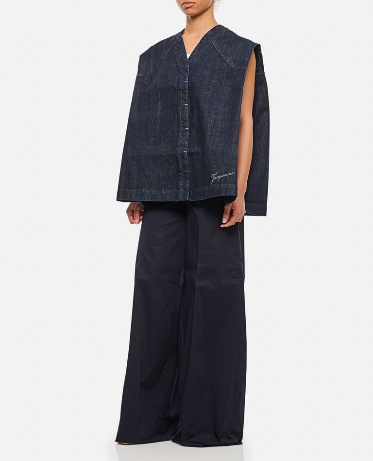 The Latest Billie Lightweight Poplin Trousers Black In Blue