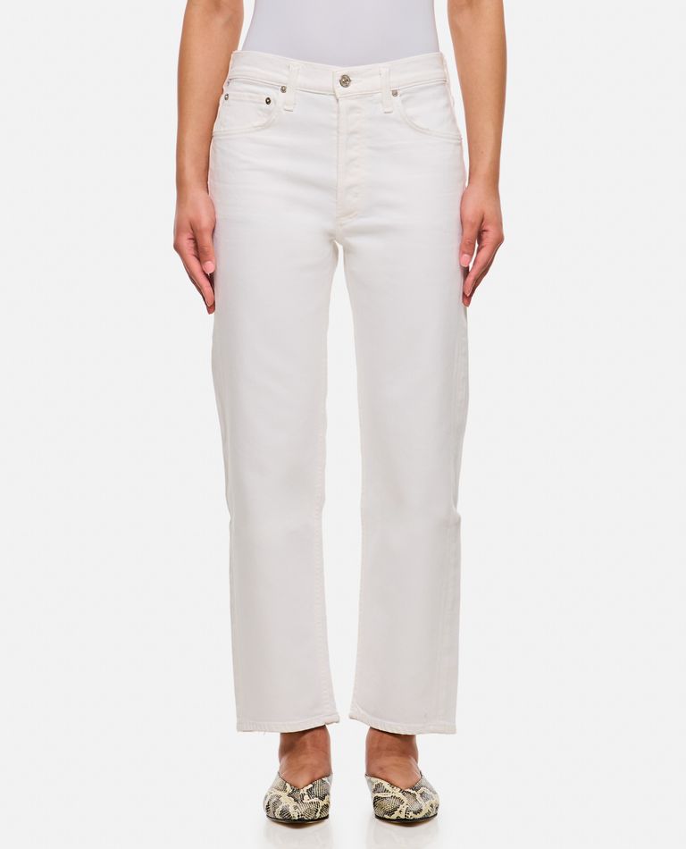 Citizen Of Humanity High-waisted Bootcut Jeans In White