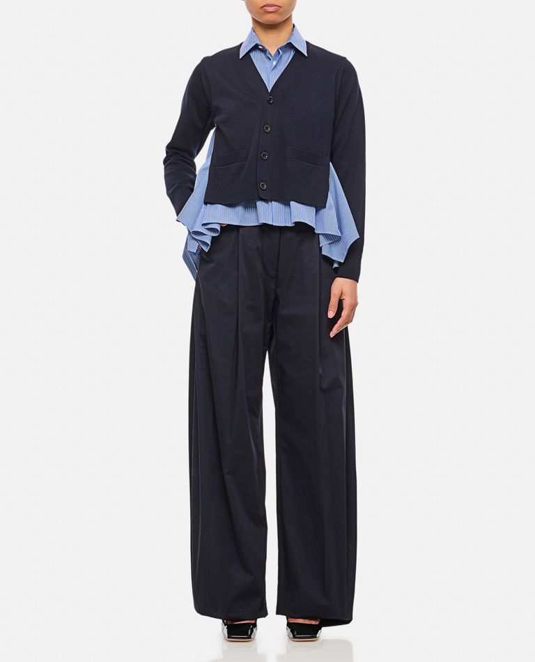 The Latest Billie Lightweight Poplin Trousers Black In Blue