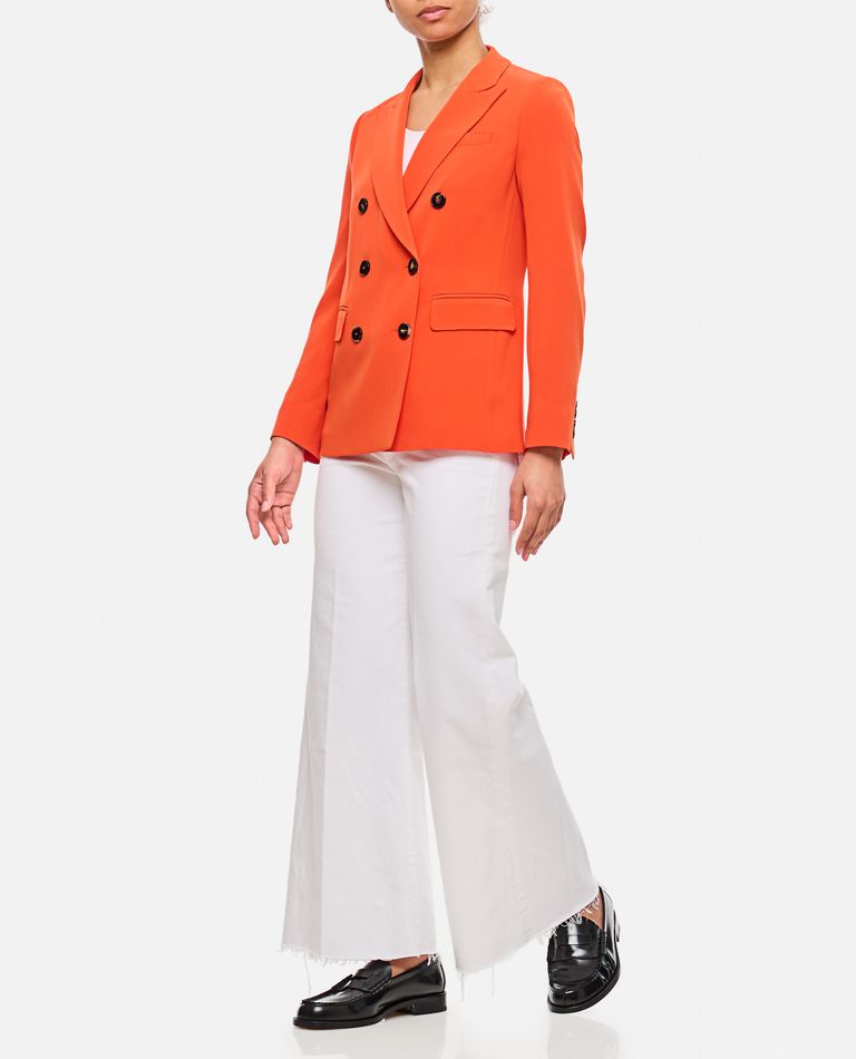 Alberto Biani Double-breasted Jacket In Orange
