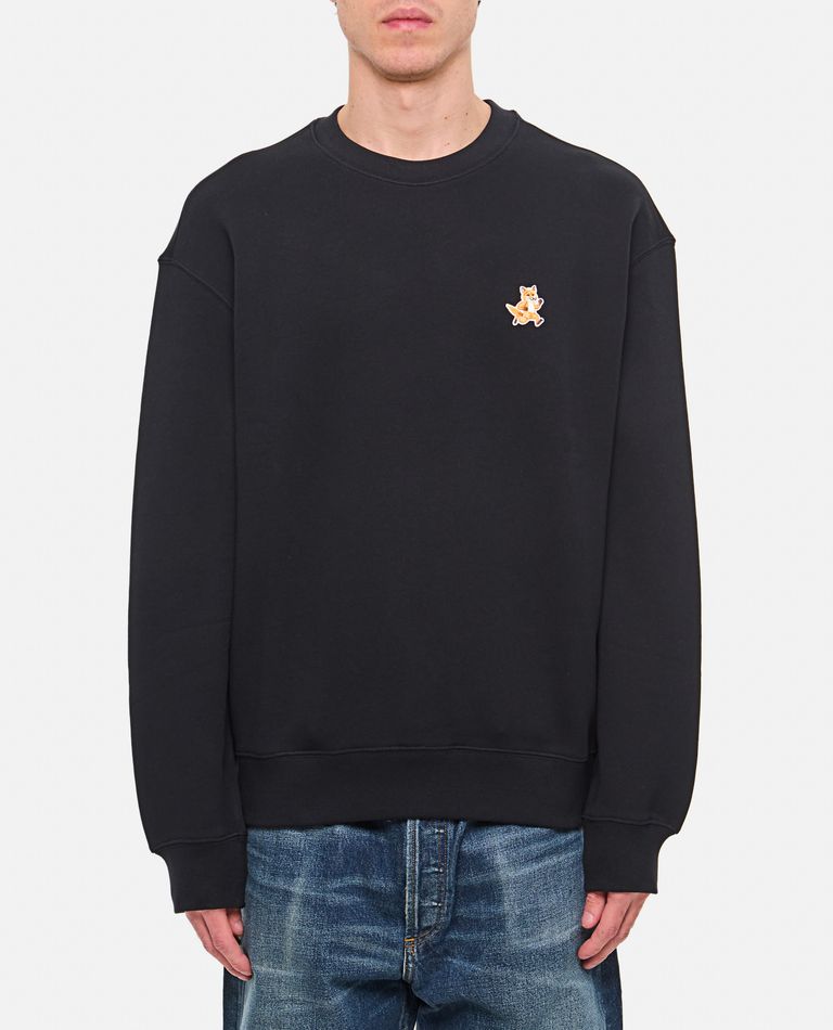 Maison Kitsuné Maison Kitsune "speedy Fox Comfort Fit Sweat In Black