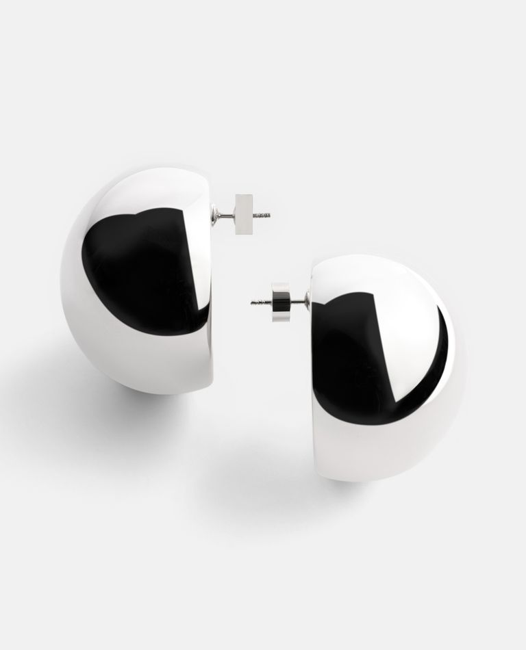 Shop Jacquemus Les Boucles Salon In Silver
