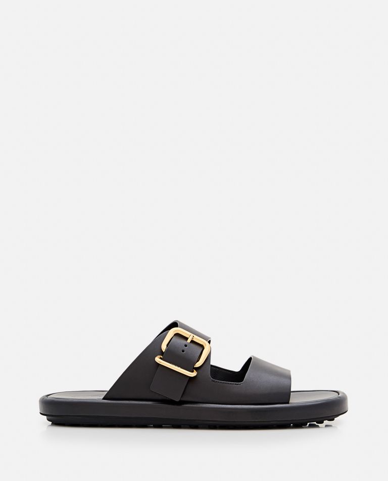 Tod's Double Band Sandal In Black