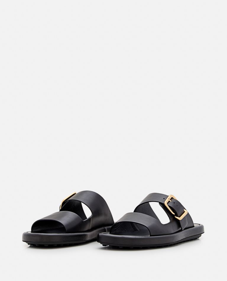 Tod's Double Band Sandal In Black