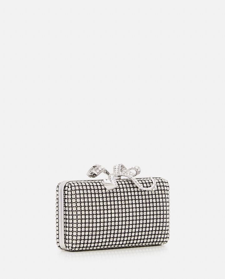 Self-Portrait - SILVER CRYSTAL BOX CLUTCH_2