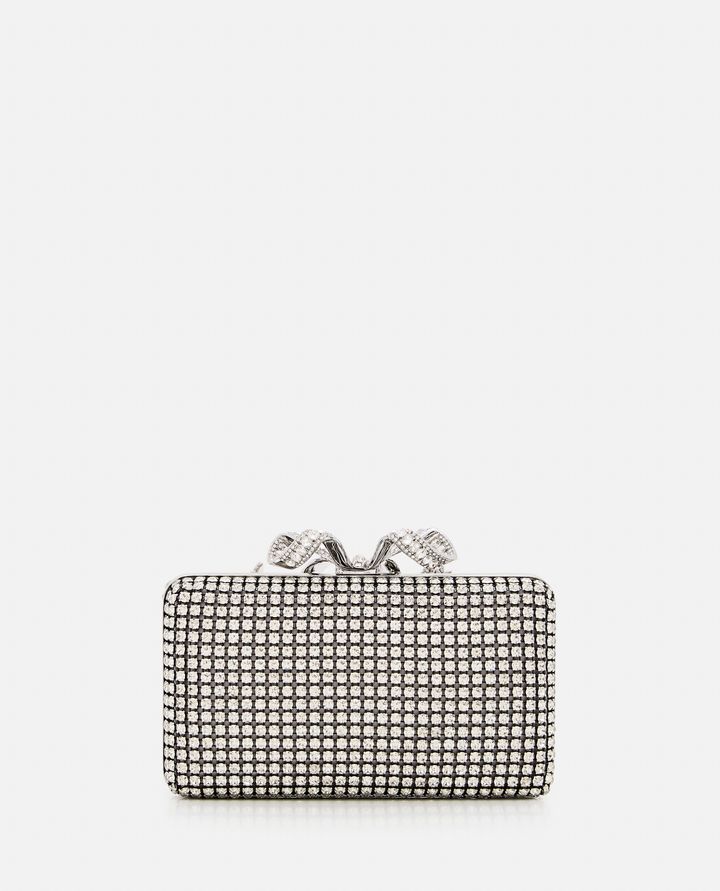Self-Portrait - SILVER CRYSTAL BOX CLUTCH_4