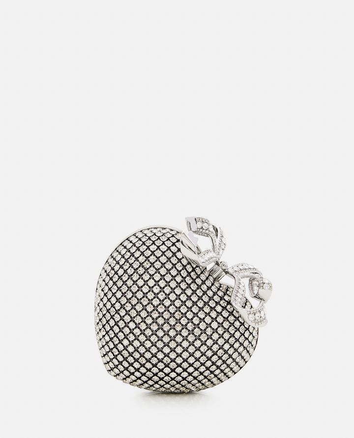 Self-Portrait - HEART CLUTCH WITH RHINESTONES_1