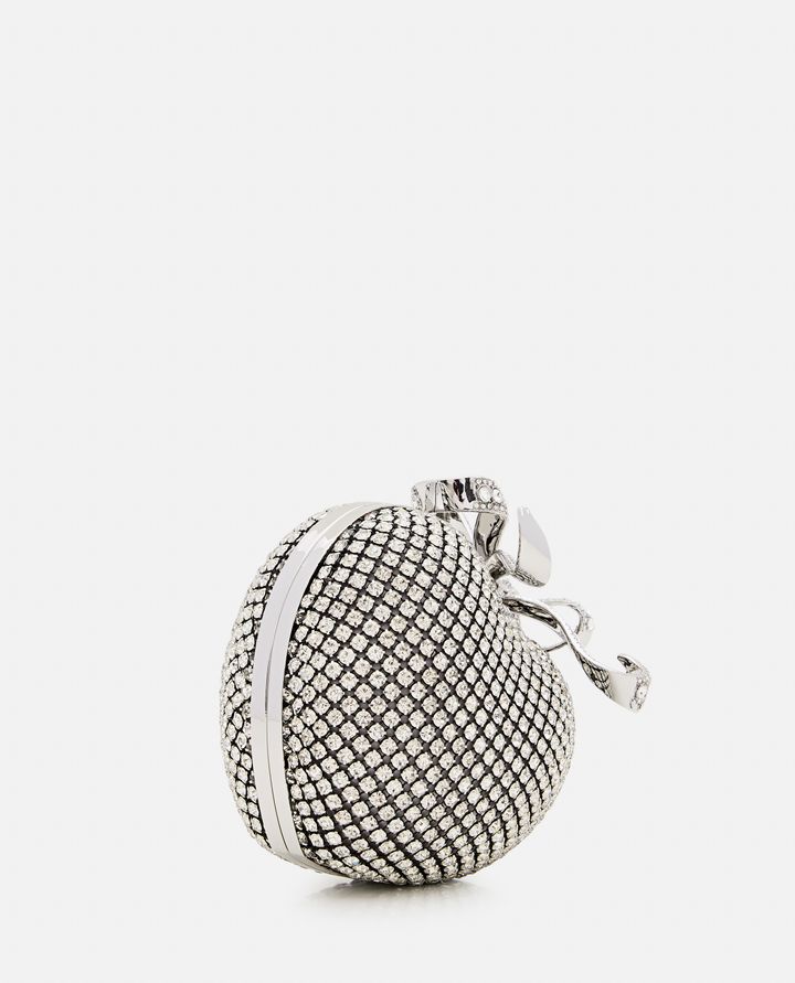 Self-Portrait - HEART CLUTCH WITH RHINESTONES_2