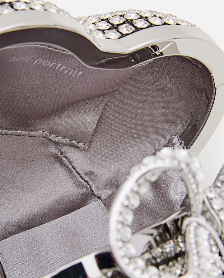 Self-Portrait - HEART CLUTCH WITH RHINESTONES_3