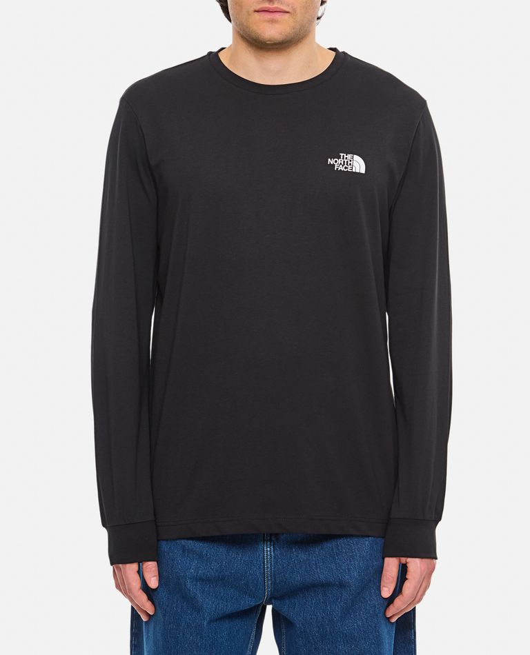 The North Face Mens Nse Graphic-print Raglan-sleeve Cotton-jersey Sweater Tnf Black Xl In Black