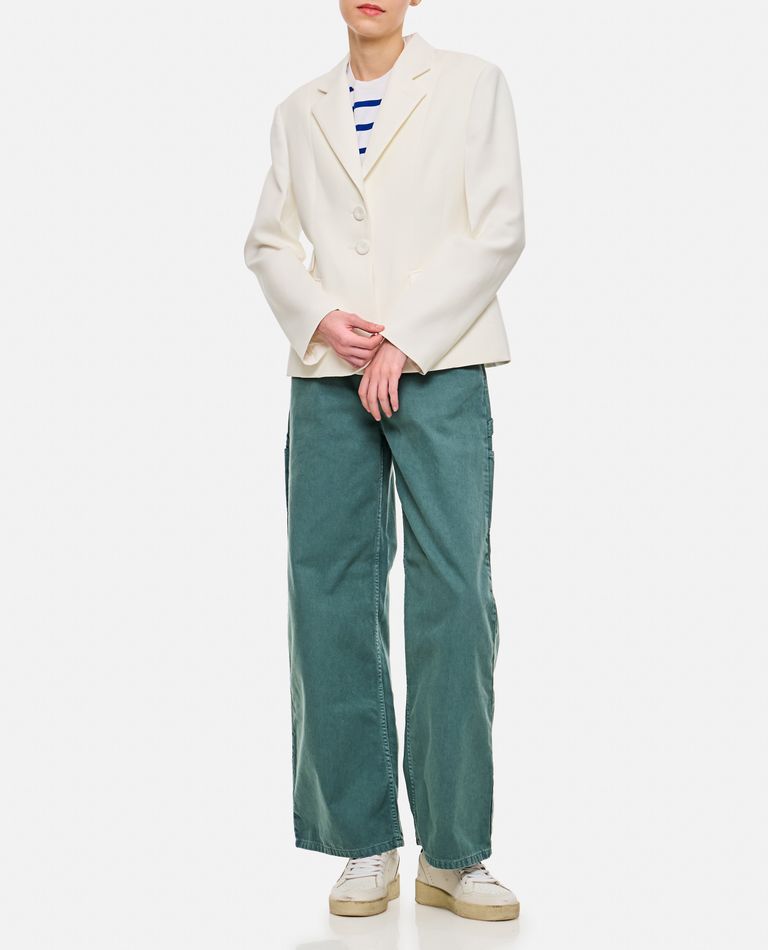Wales Bonner Classic Fitted Jacket With Cut-outs In White